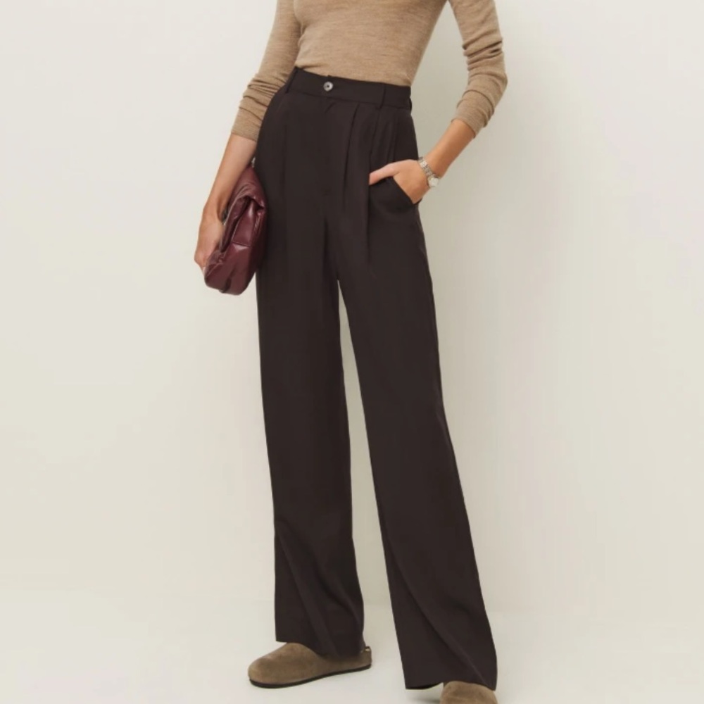 Reformation Classic Black Trousers